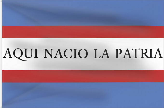 Drapeau, avec deux œillets métalliques et guindant renforcé : Soriano Department Soriano département de Soriano