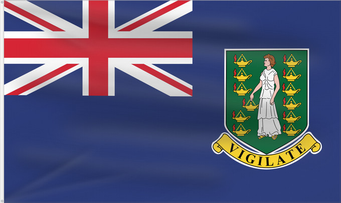 Flag, with two metal eyelets and reinforced hoist: British Virgin Islands	Virgin Islands, British	Vierges britanniques !Îles Vierges britanniques	Islas Vírgenes Británicas	Britische Jungferninseln	Isole Vergini Britanniche