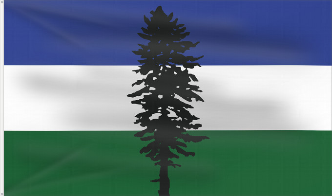 Drapeau, avec deux œillets métalliques et guindant renforcé : Cascadia