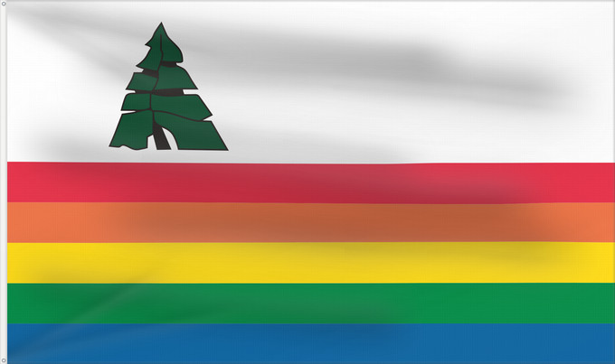 Drapeau, avec deux œillets métalliques et guindant renforcé : Santa Cruz County, California	Comté de Santa Cruz, Californie	Condado de Santa Cruz, California	Santa Cruz County, Kalifornien	Contea di Santa Cruz, California
