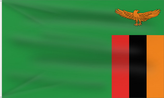 Flag, with two metal eyelets and reinforced hoist: Zambia Zambie Sambia Zambio Saimbia Zambi Mbendera ya Zambia Флаг Замбии Zambije Mujeko ya Zambia Folaga la Zambia