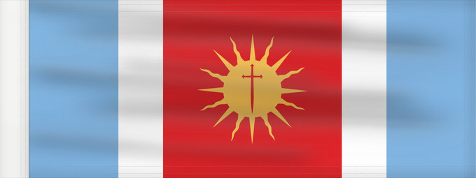 Bandera, con lado del asta reforzado: Provincia de Santiago del Estero	Santiago del Estero Province	province de Santiago del Estero	provincia de Santiago del Estero	Santiago del Estero (Provinz)	provincia di Santiago del Estero	Santiago del Estero, Argentina