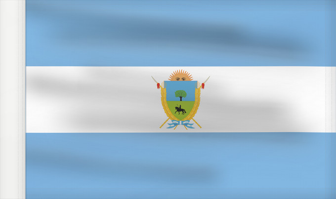 Drapeau, avec guindant renforcé : Provincia de La Pampa	La Pampa Province of Argentina	province de La Pampa	Provinz La Pampa	Provincia di La Pampa