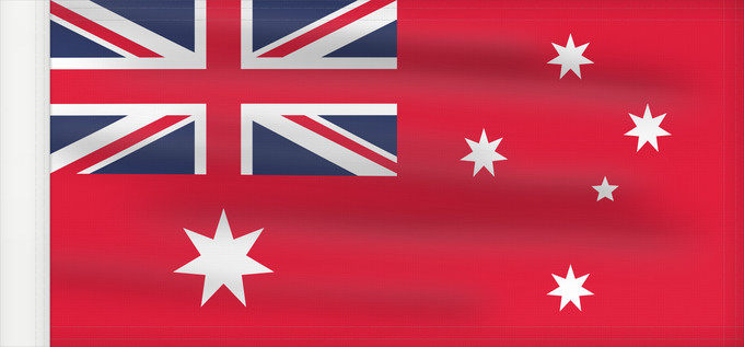 Bandera, con lado del asta reforzado: Civil Ensign of Australia Civil ensign of Australia Australie - Pavillon civil Australia - Pavellón Civil Australien - Zivilschiffsflagge Australia - Insegna Civile