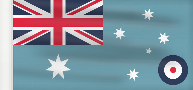 Drapeau, avec guindant renforcé : Ensign of the Royal Australian Air Force 1948-1982