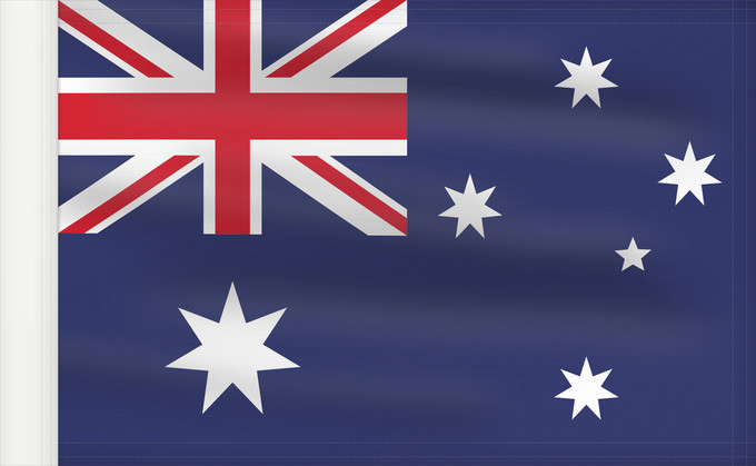 Flag, with reinforced hoist: Australia	Australie	Australien