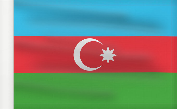 Flag, with reinforced hoist: Azerbaijan L Azerbaïdjan Azerbaiyán Aserbaidschan Dell Azerbaigian Azerbeidzjan Azerbejdżanu Азербаиџьан абыраҟ علم أذربيجان Azərbaycan Сцяг Азербайджана Сьцяг Азэрбайджану Azerbajĝano Aserbaidžaani lipp Azerbaidžanin Azerbajdzsán Ադրբեջանի դրոշը აზერბაიჯ