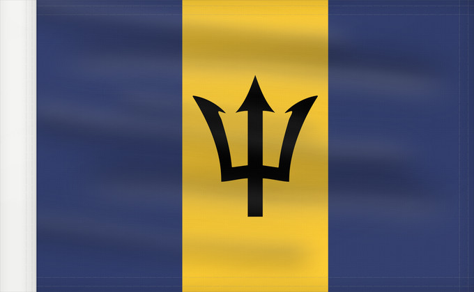 Drapeau, avec guindant renforcé : Barbados Barbade Barbado Barbadoksen Ala Barbadosê Флаг Барбадоса Barbadosa