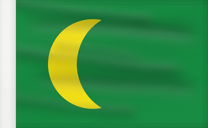 Drapeau, avec guindant renforcé : Mughal Empire	Sketch of a possible Flag of the Mughal Empire