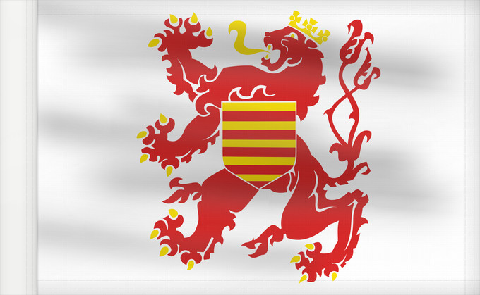 Bandera, con lado del asta reforzado: Limburg (nl)