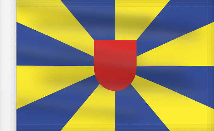 Flagge, mit verstärktem Besatzband: West Flanders Flandre-Occidentale Flandes Occidental Westflandern Fiandre occidentali