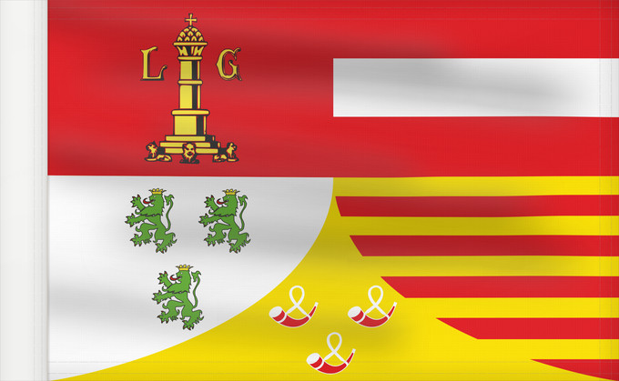 Bandera, con lado del asta reforzado: Liège (fr)