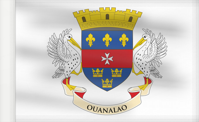 Bandera, con lado del asta reforzado: Saint Barthélemy