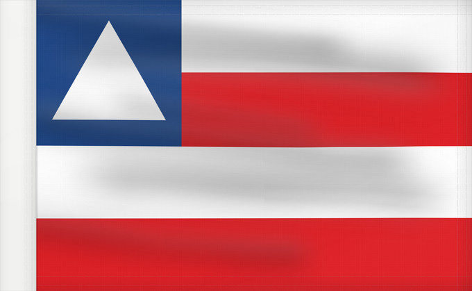 Flagge, mit verstärktem Besatzband: Bahia	State of Bahia, Brazil	Bahía	Estado da Bahia, Brasil	Bahia osariigi lipp