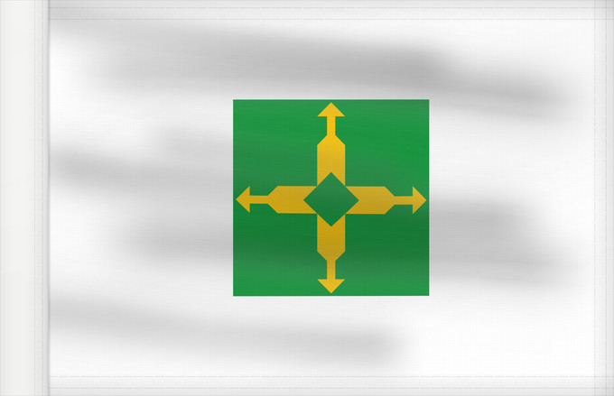 Bandera, con lado del asta reforzado: Distrito Federal