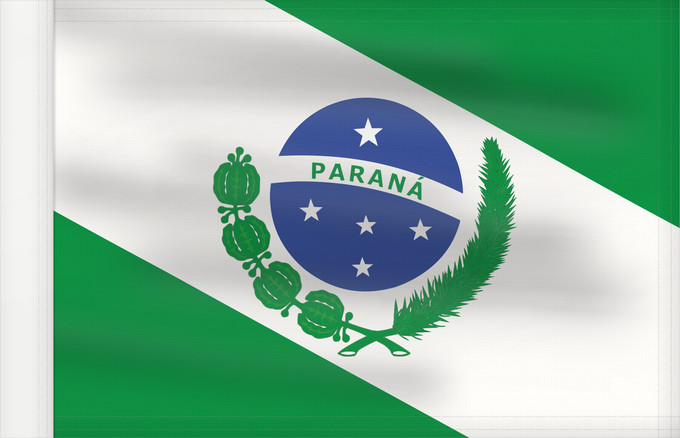 Bandera, con lado del asta reforzado: Paraná