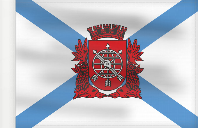 Bandera, con lado del asta reforzado: Cidade do Rio de Janeiro City of Rio de Janeiro Rio de Janeiro Río de Janeiro Stadt Rio de Janeiro