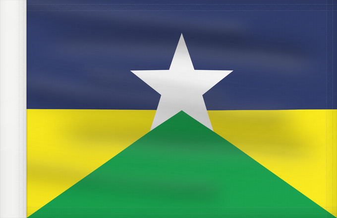 Bandera, con lado del asta reforzado: Rondônia