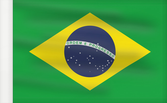 Drapeau, avec guindant renforcé : Brazil	Brésil	Brasil	Brasilien	Brasile