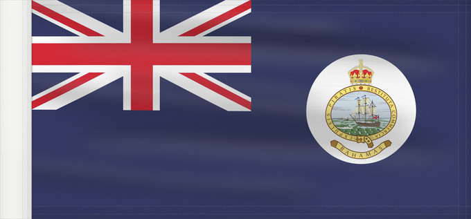 Drapeau, avec guindant renforcé : Bahamas Blue Ensign