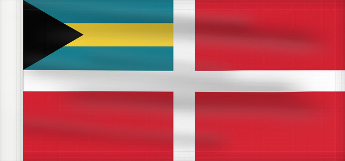 Bandera, con lado del asta reforzado: Civil Ensign of the Bahamas	Civil Ensign of The Bahamas	Pavillon civil des Bahamas	Bandera civil de las Bahamas	Zivile Luftschiff-Flagge der Bahamas	Bandiera civile delle Bahamas