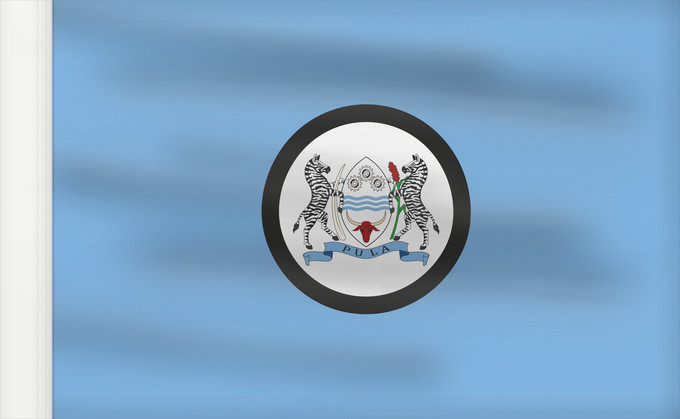Drapeau, avec guindant renforcé : Standard of the President of Botswana