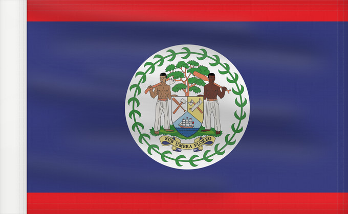 Drapeau, avec guindant renforcé : Belize	Belice	Banniel Belize	Belizen	Belizae	Флаг Белиза	Belizeja	Belizes	Quốc kỳ Belize
