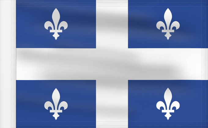 Drapeau, avec guindant renforcé : Quebec	Québec	Banniel Kebek