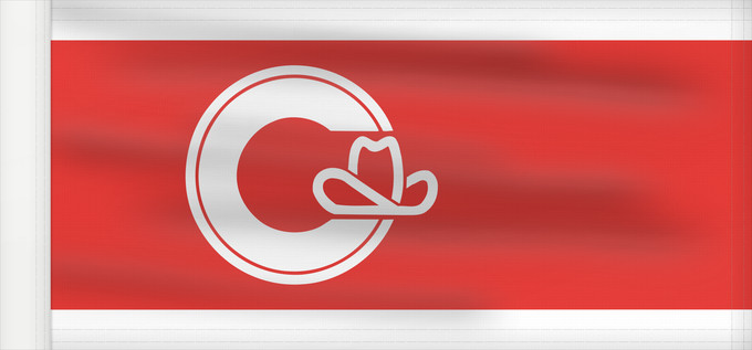 Drapeau, avec guindant renforcé : Calgary, Alberta	Calgary