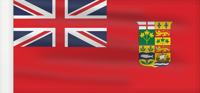 Drapeau, avec guindant renforcé : Canada 1868 Red
