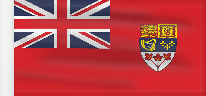Drapeau, avec guindant renforcé : Canadian Red Ensign