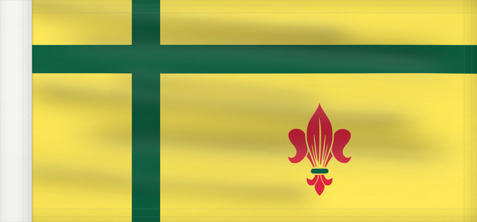 Drapeau, avec guindant renforcé : Fransaskois