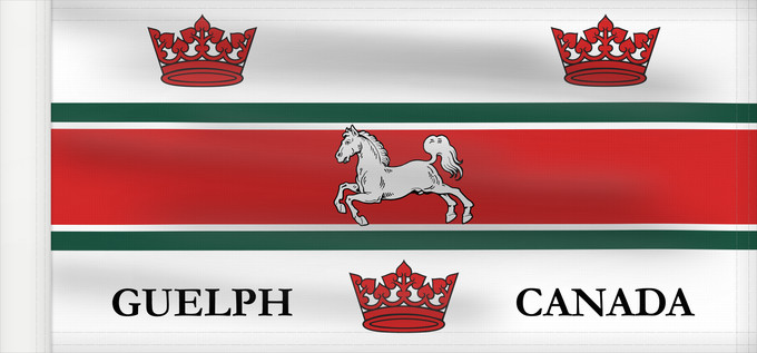 Drapeau, avec guindant renforcé : Guelph City of Guelph, Ontario, Canada