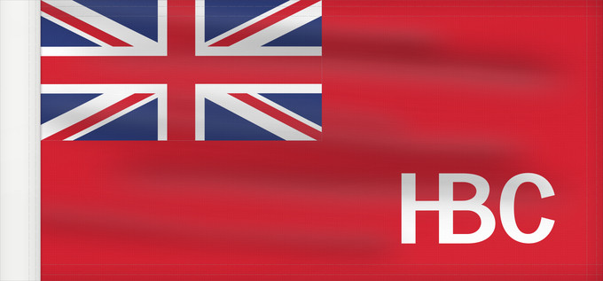Drapeau, avec guindant renforcé : Hudson s Bay Company	Historical Hudson s Bay Company Flag originally used in July 21, 1682