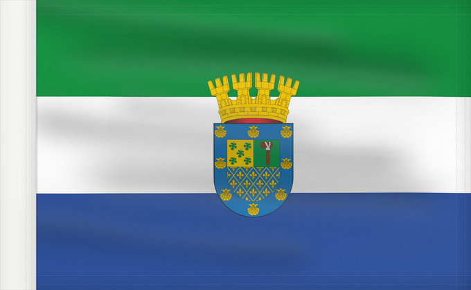 Flag, with reinforced hoist: Peñalolén	Coat of arms of Peñalolén