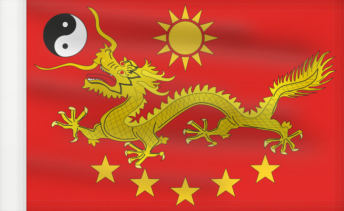 Drapeau, avec guindant renforcé : New Chinese Imperial A new flag for China