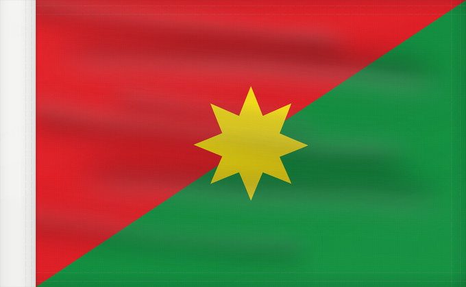 Bandera, con lado del asta reforzado: Casanare Casanare, Colombia