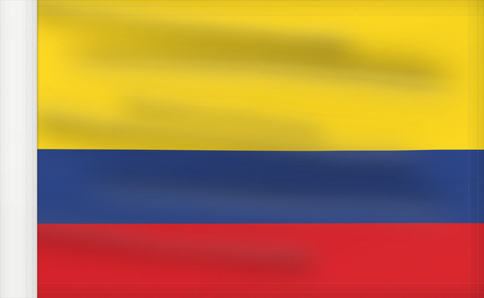 Bandera, con lado del asta reforzado: Colombia	Colombie	República de Colombia	Kolumbien	Colômbia	Kolumbii	Kolombio	Columbiei	Флаг Колумбии	Štátna vlajka Kolumbie	Kolumbije	Colombias	Kolombiya