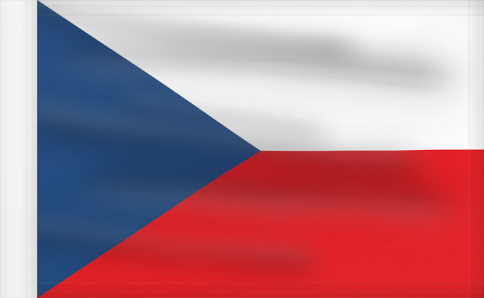 Flag, with reinforced hoist: Czech Republic	Czechia (Czech Republic)	République tchèque	República Checa	Tschechischen Republik	Repubblica Ceca	Tsjechië	Chéquia	Czech	علم جمهورية التشيك	Сцяг Чэхіі / Sciag Čechii	Сьцяг Чэхіі / Ściag Čechii	Национално знаме на Чешката република	České re
