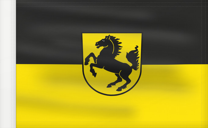 Flag, with reinforced hoist: Stuttgart, Landeshauptstadt (Region Stuttgart)
