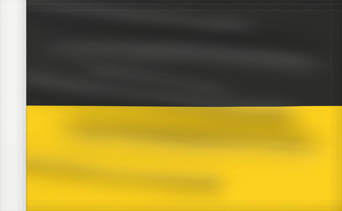Bandera, con lado del asta reforzado: Baden-Württemberg