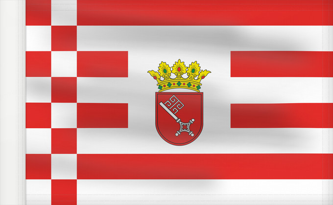 Bandera, con lado del asta reforzado: Bremen Brême Brema