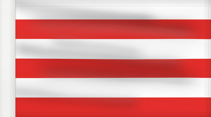 Flag, with reinforced hoist: Wismar	City of Wismar	Ville de Wismar	Hansestadt Wismar