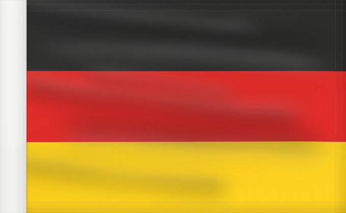Drapeau, avec guindant renforcé : Germany Allemagne Alemania Deutschland Germania