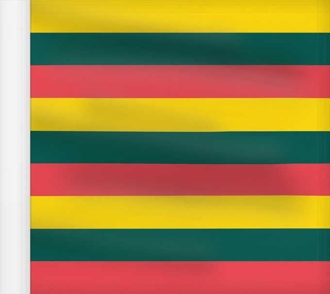 Bandera, con lado del asta reforzado: Ærø Ærø Denmark Ærøs