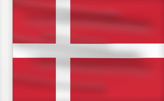 Bandera, con lado del asta reforzado: Denmark Denmark stutflag version Danemark Dinamarca Dänemarks Danimarca Denemarken Danii علم الدنمارك Danimarka Сцяг Даніі Национално знаме на Дания Banniel Danmark Danske Dánská vlajka Danmarks flag - Dannebrog Σημαία της Δανίας Danio - Dannebrog Taan