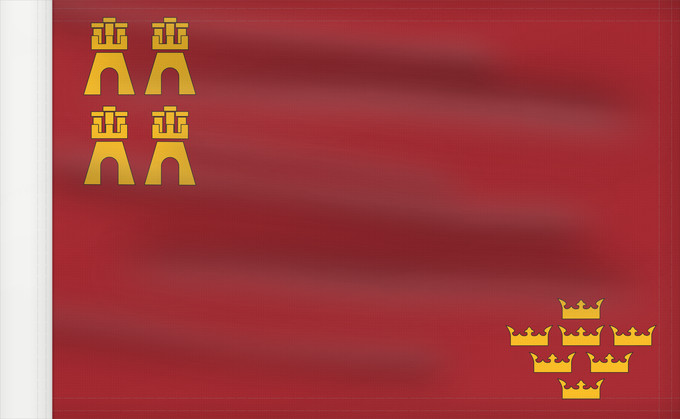 Flag, with reinforced hoist: Region of Murcia	Autonomous Community of the Region of Murcia	région de Murcie	Comunidad Autónoma de la Región de Murcia	Region Murcia 	Murcia