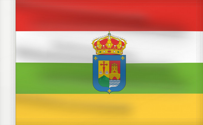 Bandera, con lado del asta reforzado: La Rioja