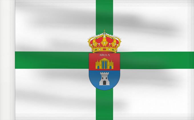 Drapeau, avec guindant renforcé : Abla	Abla Almería province - Spain	Municipio de Abla  Almería - España Según la descripción Paño rectangular de color blanco