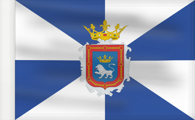 Bandera, con lado del asta reforzado: Pamplona  antigua 3	Pamplona (former) 3	Pampelune (ancienne) 3	Pamplona (antigua) 3	Pamplona (ehemalig) 3	Pamplona (antica) 3	Ciudad de Pamplona  Navarra-España  hasta 1923